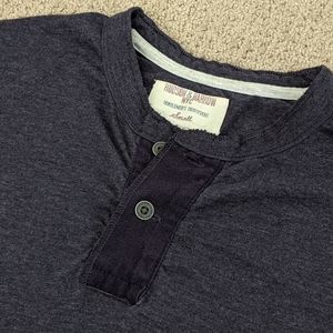 Hudson & Barrow Long Sleeve Shirt Blue Men's Small